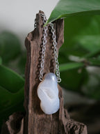 „Stardust“ - Edelstahlkette mit Druzy-Achat