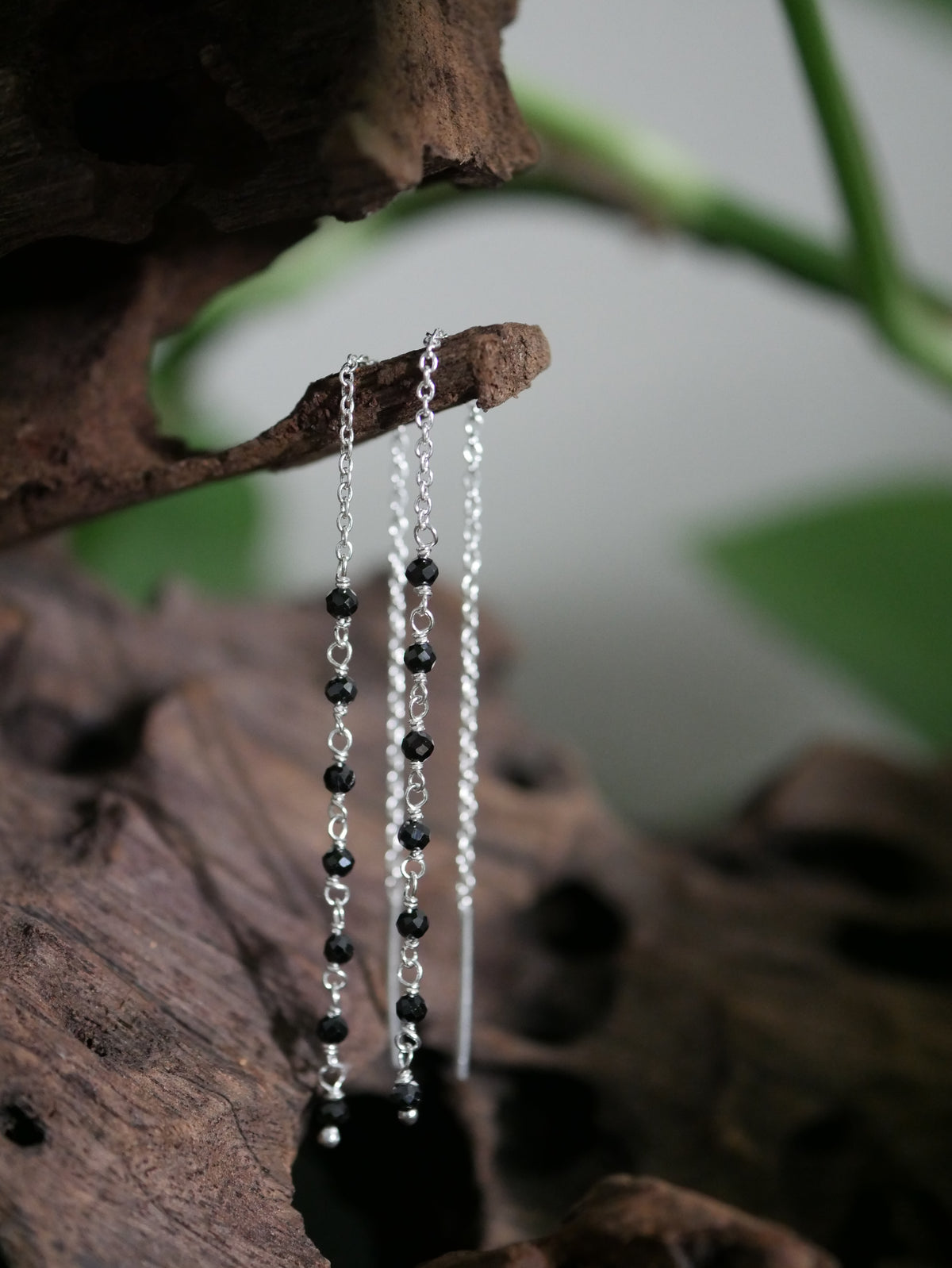 „Noctelle“ - 925er Silber Ohrringe mit Onyx