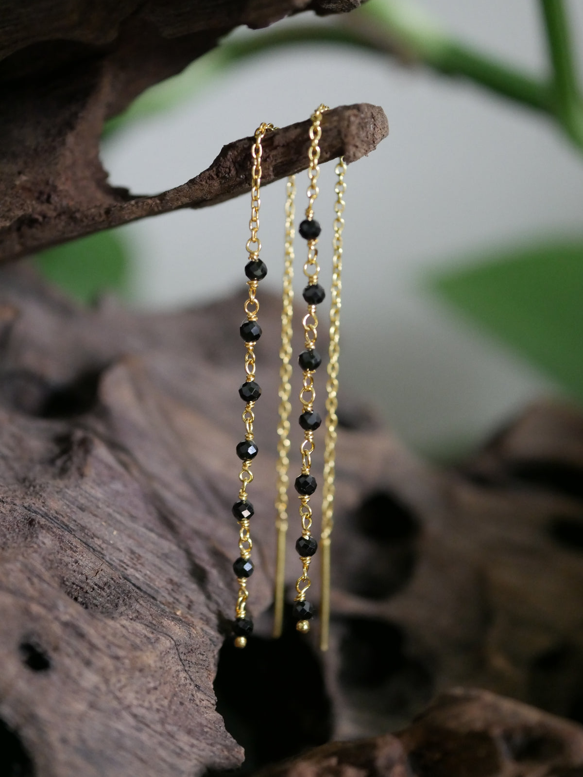 „Noctelle“ - 925er Silber Ohrringe mit Onyx