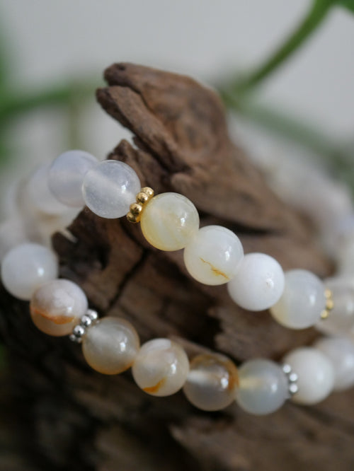 "Blossom" - Armband mit Kirschblütenachat