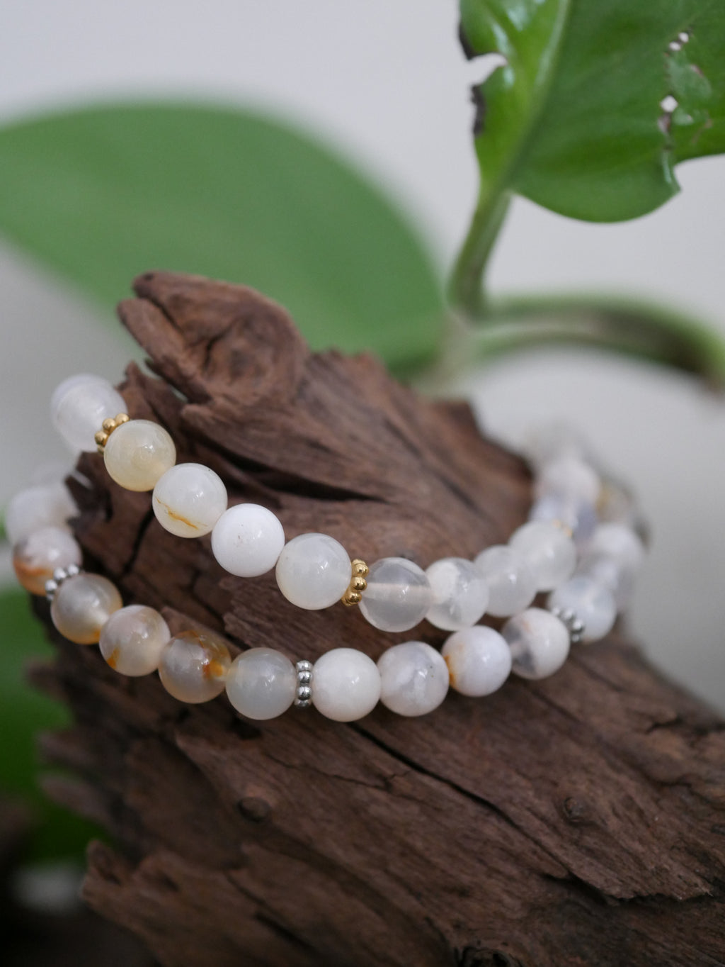 "Blossom" - Armband mit Kirschblütenachat
