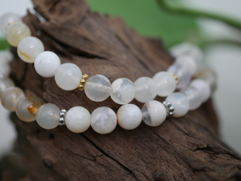 "Blossom" - Armband mit Kirschblütenachat